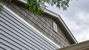 old siding on a house